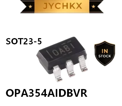 10PCS OPA354AIDBVR New Original IC SOT23-5 High Speed Single Operational Amplifier Op Amp Chip Electronic Components In Stock