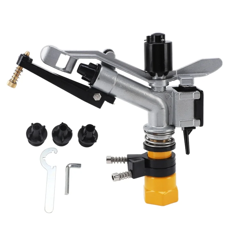 

Impact Sprinkler 360 Degree Auto Rotating Large Area Irrigation Sprinkler With 1 Inch FNPT Interface For Yard Garden Lawn