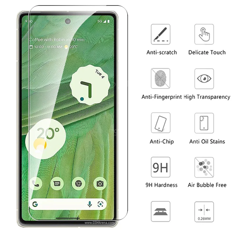 Googlepixel 7 الزجاج 4 قطعة زجاج واقي لجوجل بكسل 7 5G Pixel7 7 بكسل شاشة عرض تعمل باللمس غشاء واقي gurad نظارات