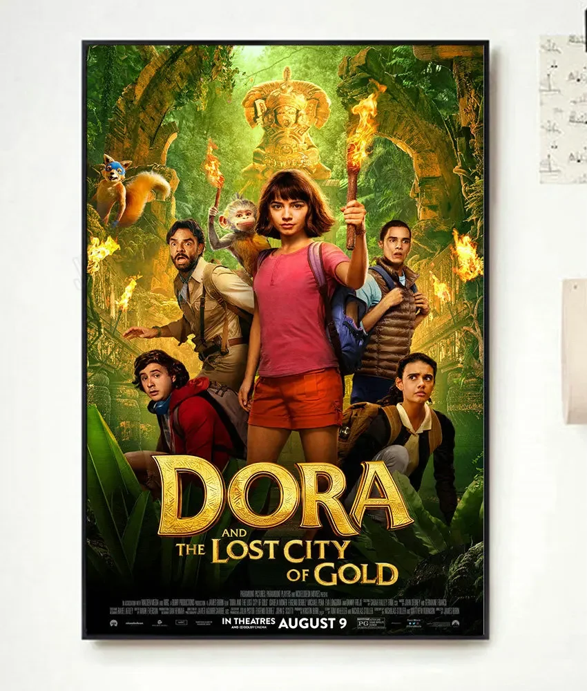 NP075 Dora and the Lost City of Gold Movi Classic Film Fashion Trend Beautiful home Art Decor Silk Poster Wall Sticker Deco Gift