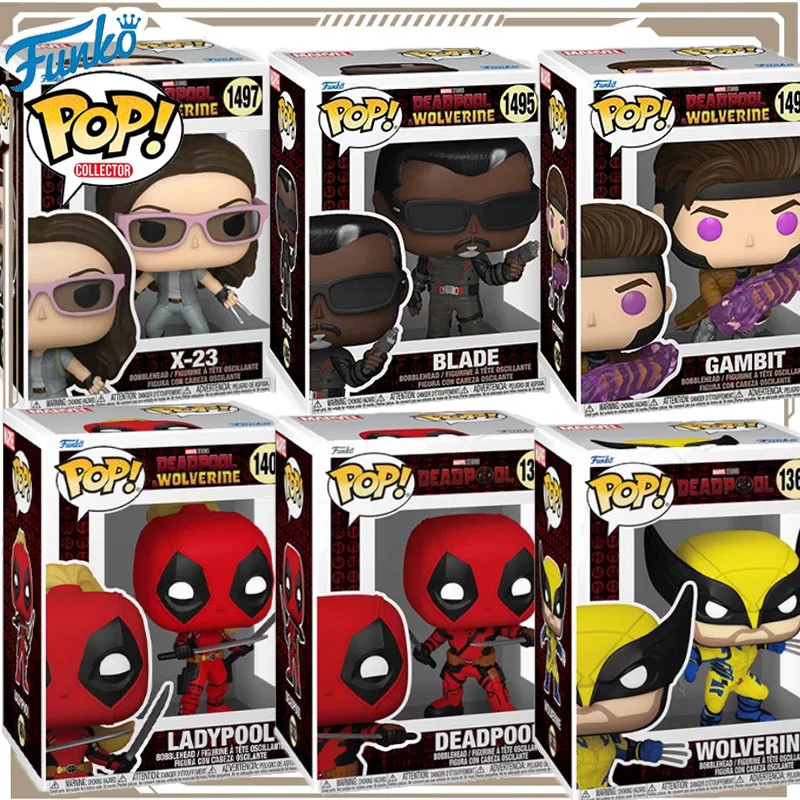 

Funko POP оригинальная аниме-фигурка Marvel Дэдпул Росомаха Леди Дэдпул фигурку игрушки для мальчиков и девочек детский подарок