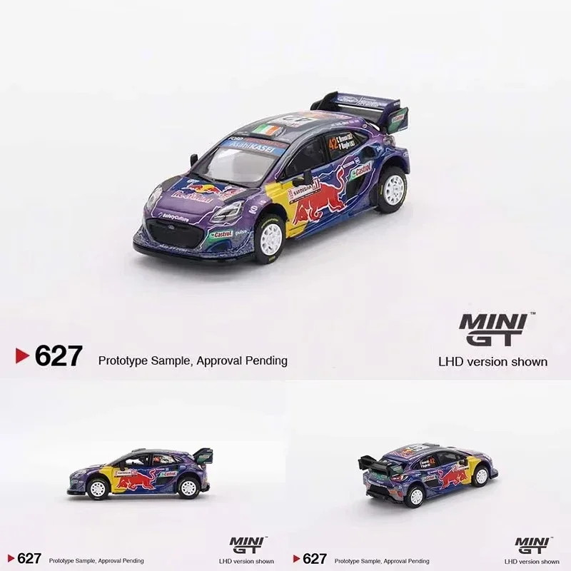 MINIGT 627 1:64 Fiesta Rally WRT 2022 M Sport Diecast Car Model Toys