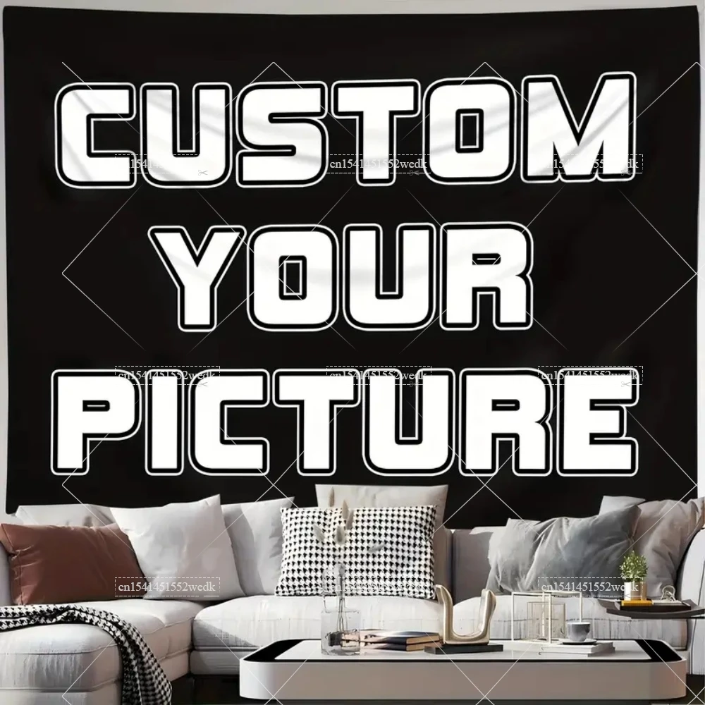 Customized Tapestry Large Personalized Custom Tapestrys Wall Hanging DIY Customize Tapestries Aesthetic Bedroom Decor Backdrops