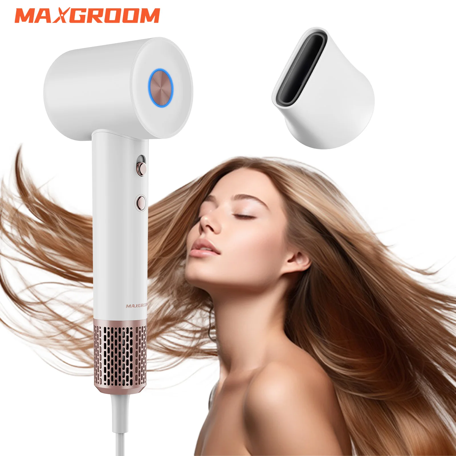 

MAXGROOM Anion High Speed Hair Dryer 1500W Power 110000 Rpm Fast Drying 200 Milion Negative Ions Hair Care Quick Drye Hair Dryer