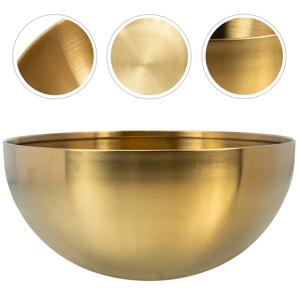 

Stainless Steel Salad Bowl Multi Function Ramen Mixing Kitchen Serving Noodle Bowl Reusable Food Container Safe Creative