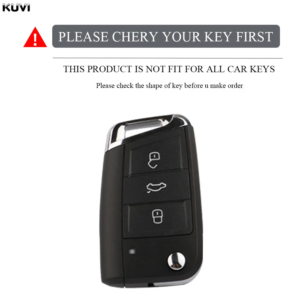 For Volkswagen VW Polo Golf7 MK7 Tiguan TPU Car Key Case Cover Bag Keychain Protector for Skoda Octavia Kodiaq Karoq Seat Ateca