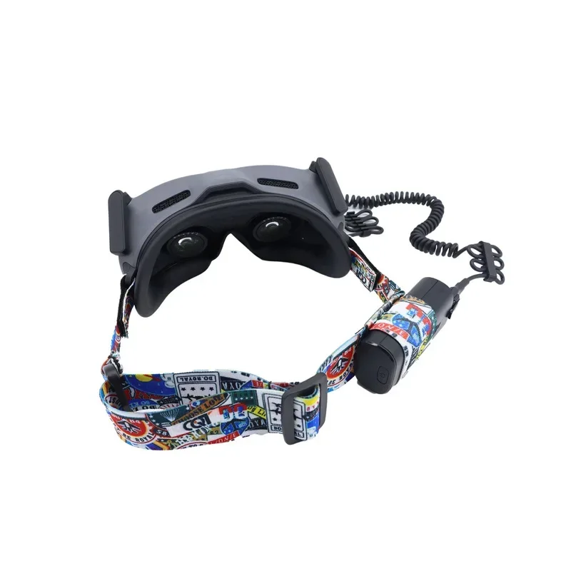 Head Strap Elastic Headband with Fixed Battery for DJI Goggles 2 / Glasses V2 for DJI Avata DJI FPV Drone Accessories