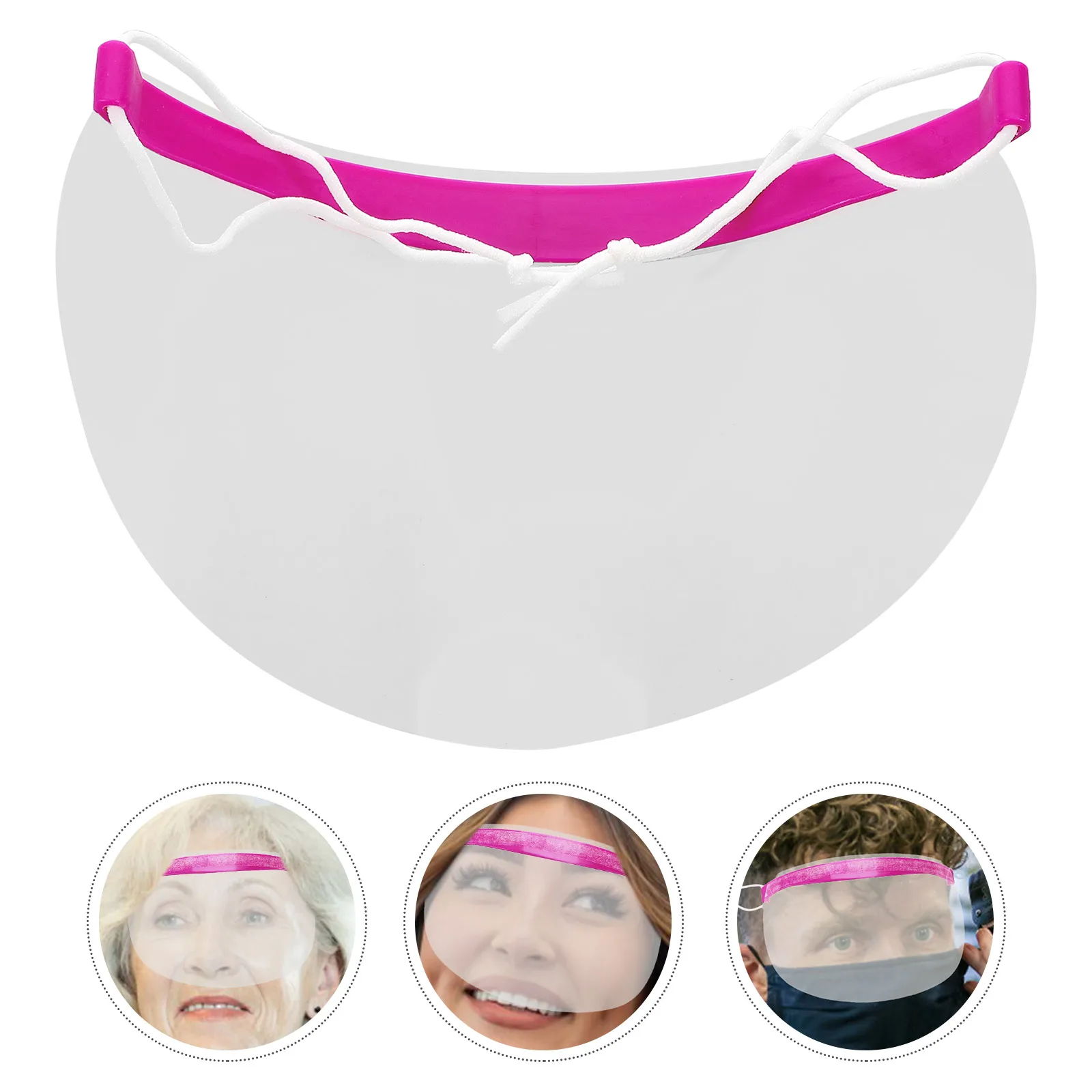 

50pcs Eye Covers Comfortable Salon Haircut Transparent Face Protection Shields Visor Extensions Supply