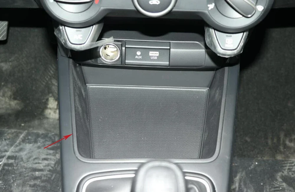 For Kia Rio 4 X-line 2018 2019 Stainless Steel Car Center Console Storage Box Frame Cover Trim Interior Mouldings Accessories