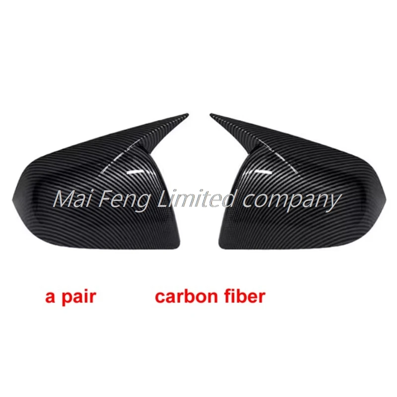 Auto accessories for Tesla Y-paste mirror cover, reverse mirror housing, rearview mirror housing, black carbon fiber 1 pair