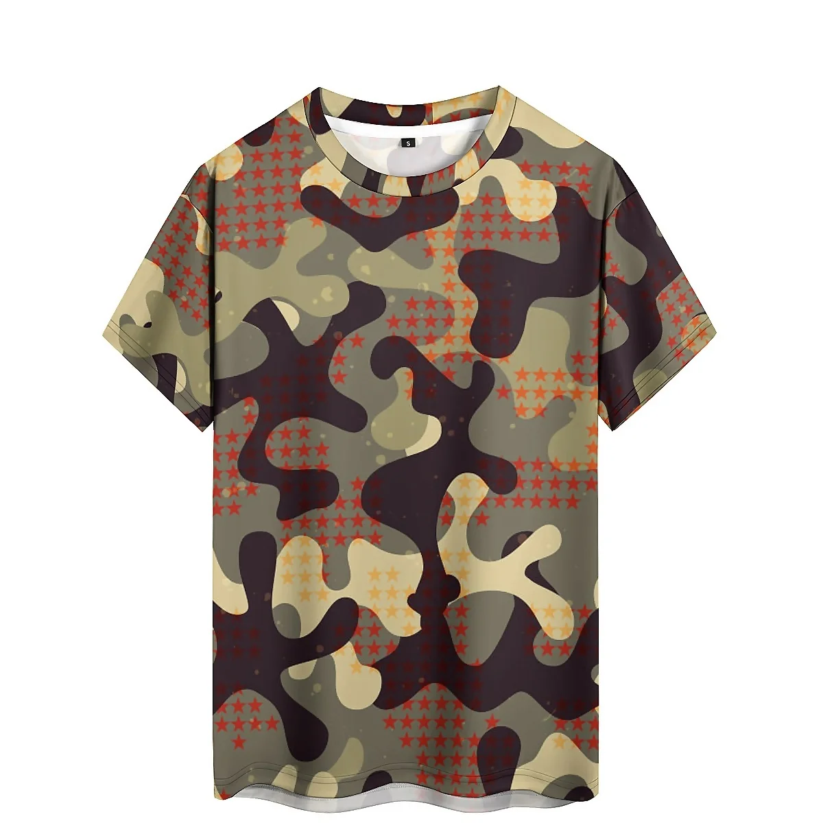 

2027 New Colorful Men's 3D Printed Short-Sleeve T-Shirt - 3D Gathering Top