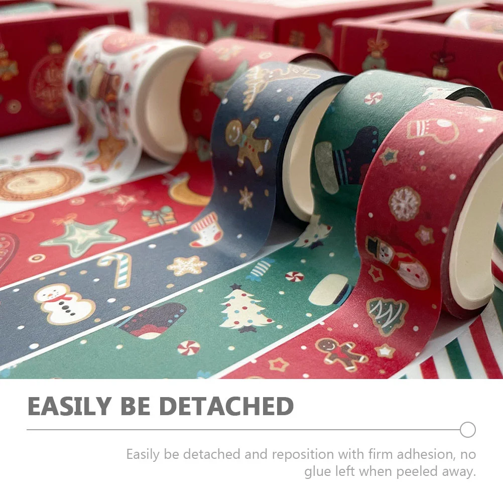 Adhesive Tapes Christmas Packing Gift Wrapping Washi Xmas Paper Account Japanese Journaling