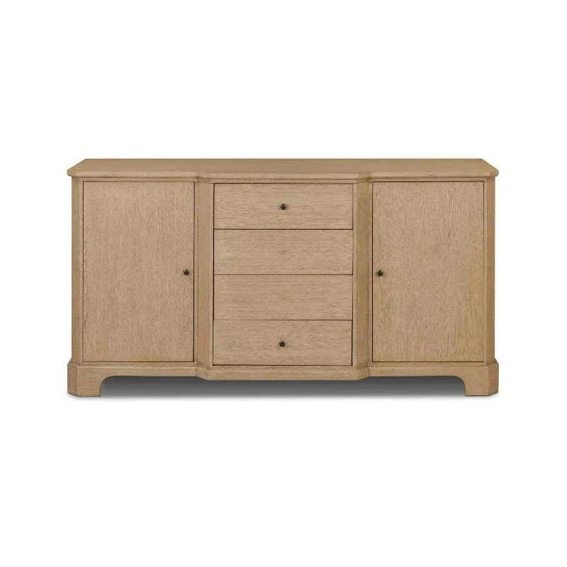

Modern Solid Oak 2 Door Self-Service Display Cabinet with Drawers