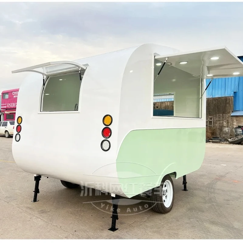 Trailer dining car scenic mobile multi-functional coffee stall commercial street mobile fashion and convenience