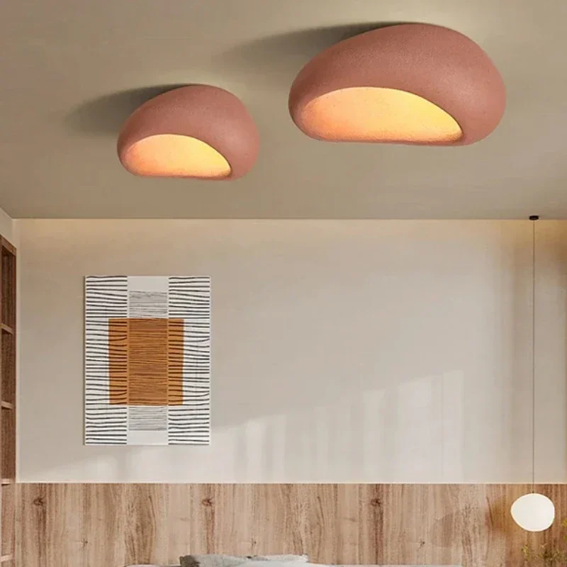 

Japanese Wabi Sabi Led Ceiling Light Homestay Living Room Study Restaurant Home Decoration Bedroom Pendant Light for Bedroom