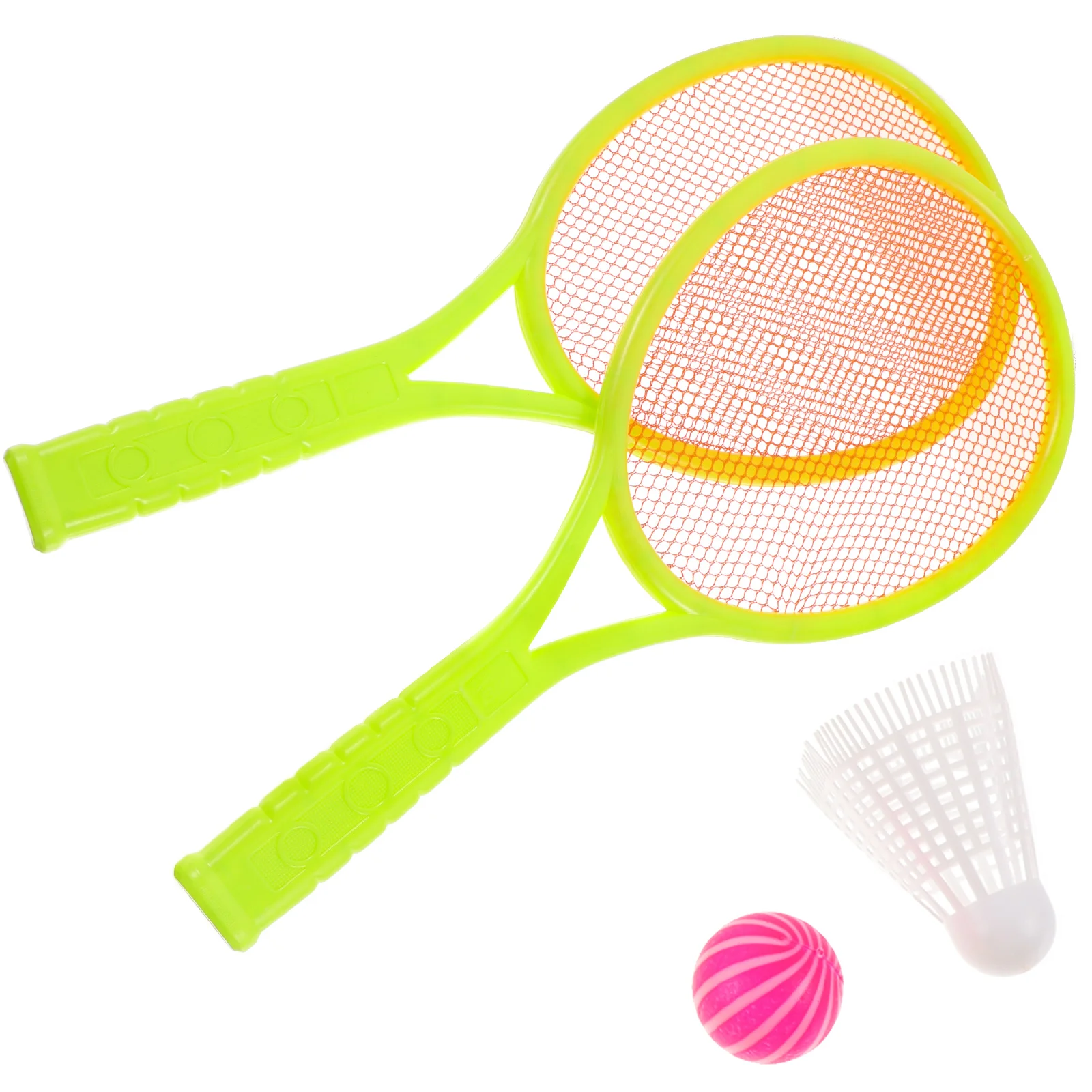 

Tennis Racket Set Kids Sports Toys Durable Plastic Racket Hand Eye Coordination Outdoor Indoor Fun Mini Toddler Kit Child