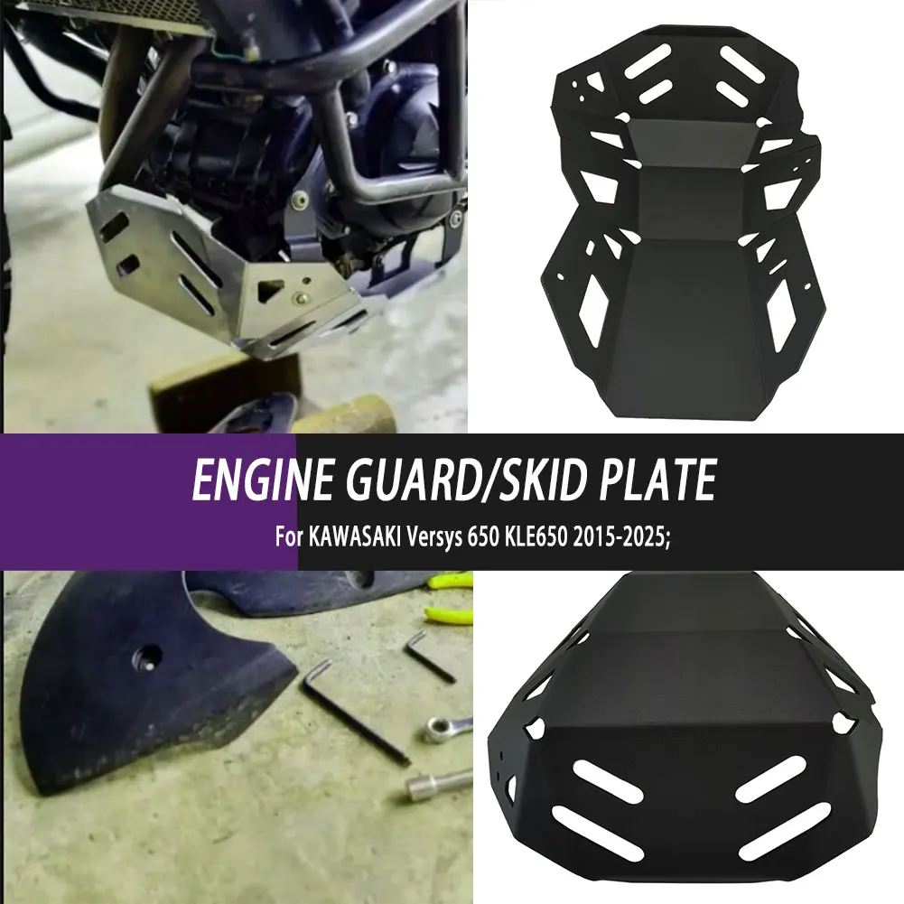 

Запчасти для мотоциклов, защита двигателя, запасные части, нижняя нижняя крышка, защитная пластина для Kawasaki Versys 650 VERSYS 650 KLE 650