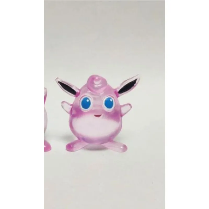 Figur Pokemon Boneka Jigglypuff Wigglytuff Model Transparan Ornamen Aksesori Mainan Anak-anak