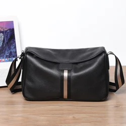 Soft Genuine Leather Crossbody Bags for Men Luxury Handbags Men Bags Designer Female Casual Shoulder Bag bolsos de mujer