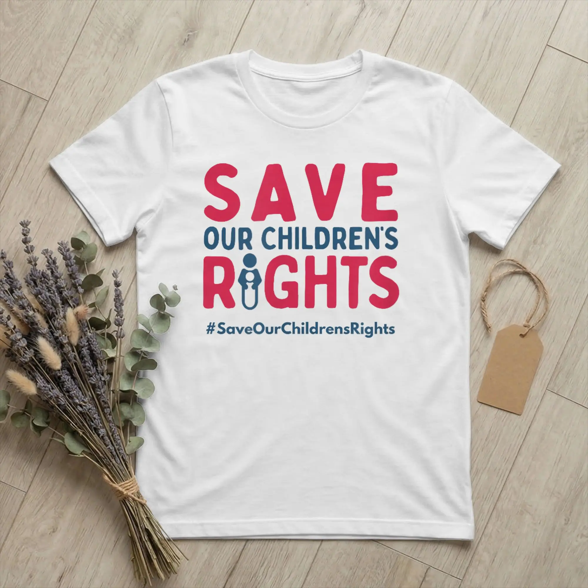 Save Our Children's Rights Logo T Shirts Men 100% Cotton Hipster T-Shirt Crew Neck  Tees Short Sleeve merch Printing
