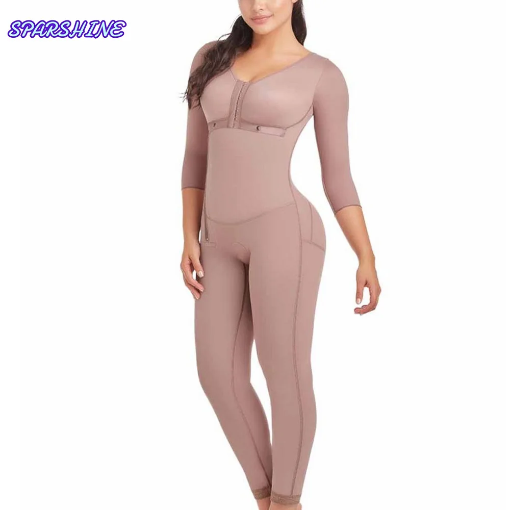 Fajas Colombianas Women Postpartum Slimming Girdle Postoperative High Compression Bodysuit Shapewear Corset Waist Trainer