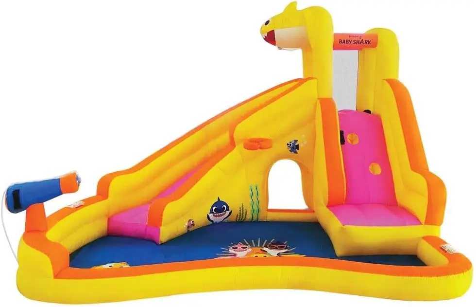 Kids' Inflatable Water Slide with Pool, Sprayer & Blower for Outdoor Fun