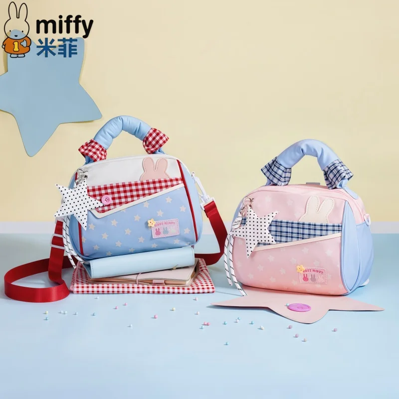 

Miffy Double Back Style Crossbody Bag New Model Single Shoulder And Double Shoulder Bag Casual Bag Collectible Series Gift