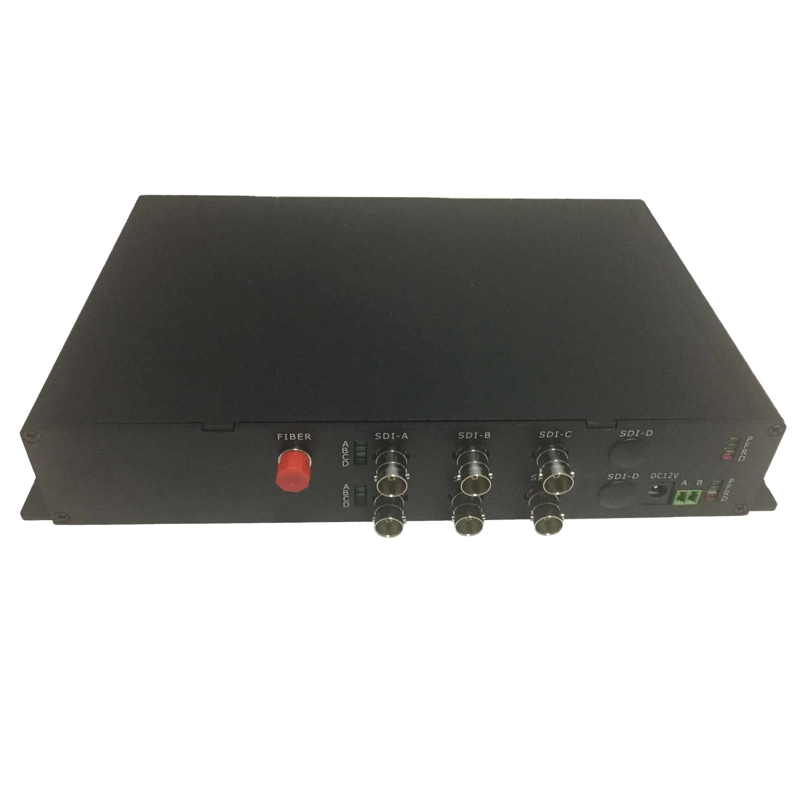 Fiber Converter 6-Channel HD-SDI Video Over Fiber Extender With RS485 Reverse Data