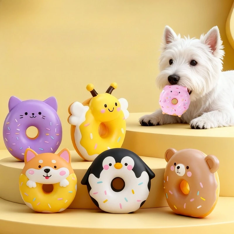 Interaktives Haustierspielzeug für Hunde und Katzen, Quietschendes Gummihuhn, Cartoon-Tier-Spielzeug für Hunde, Latex-Quietschspielzeug zum Kauen und Trainieren, Haustierprodukte