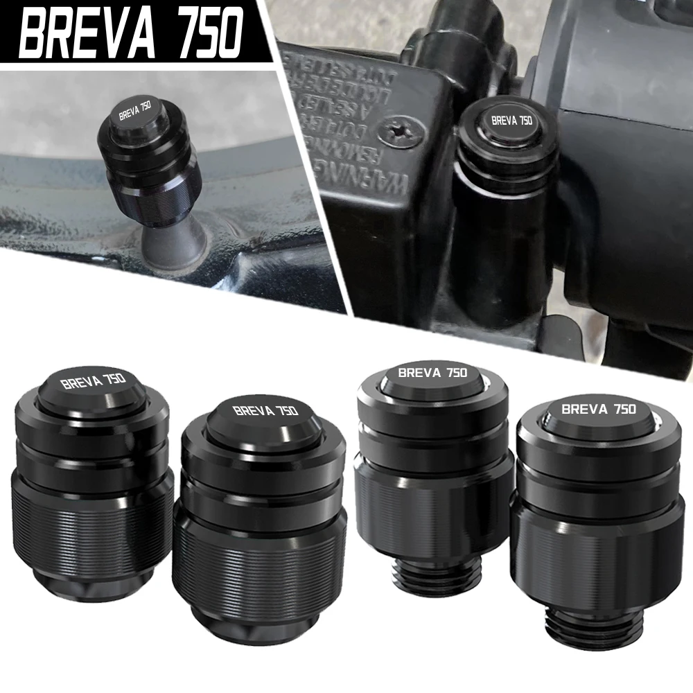 Motorcycle Rearview Mirror Plug Hole Screw Cap &Tire Valve Stem Caps Cover For MOTO GUZZI BREVA750 BREVA 750 2004 2005 2006-2009