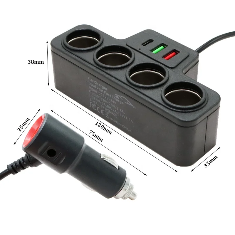 Security Upgrade 12V Rechargeable Electric USB Cigarette Lighter Plug Car Cigarette Lighter with 12-24V Voltage Range