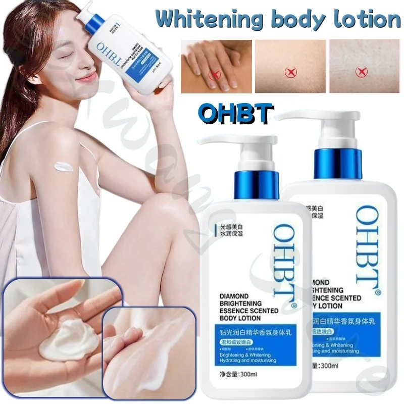 

OHBT moisturizing body lotion 300g brightens skin tone, refreshes texture and improves roughness. Suitable for a variety of skin