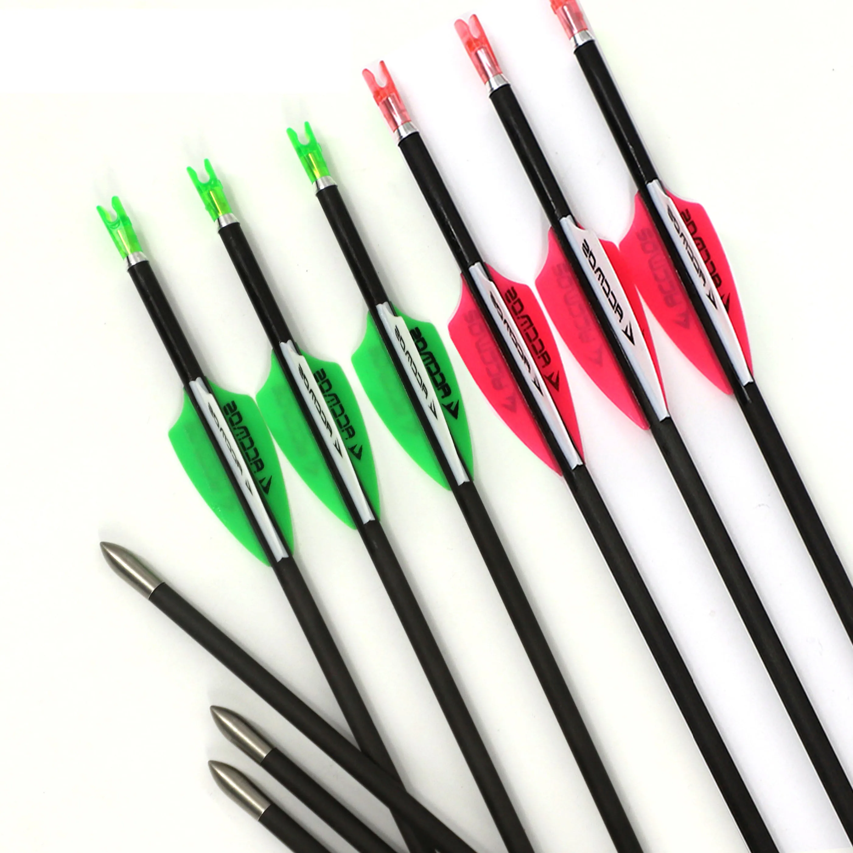 

12pc Pure Carbon Arrow 32" ID 4.2mm Spine 300 350 400 500 600 700 800 900 1000 1100 1300 1500 1800 Archery Shooting Hunting