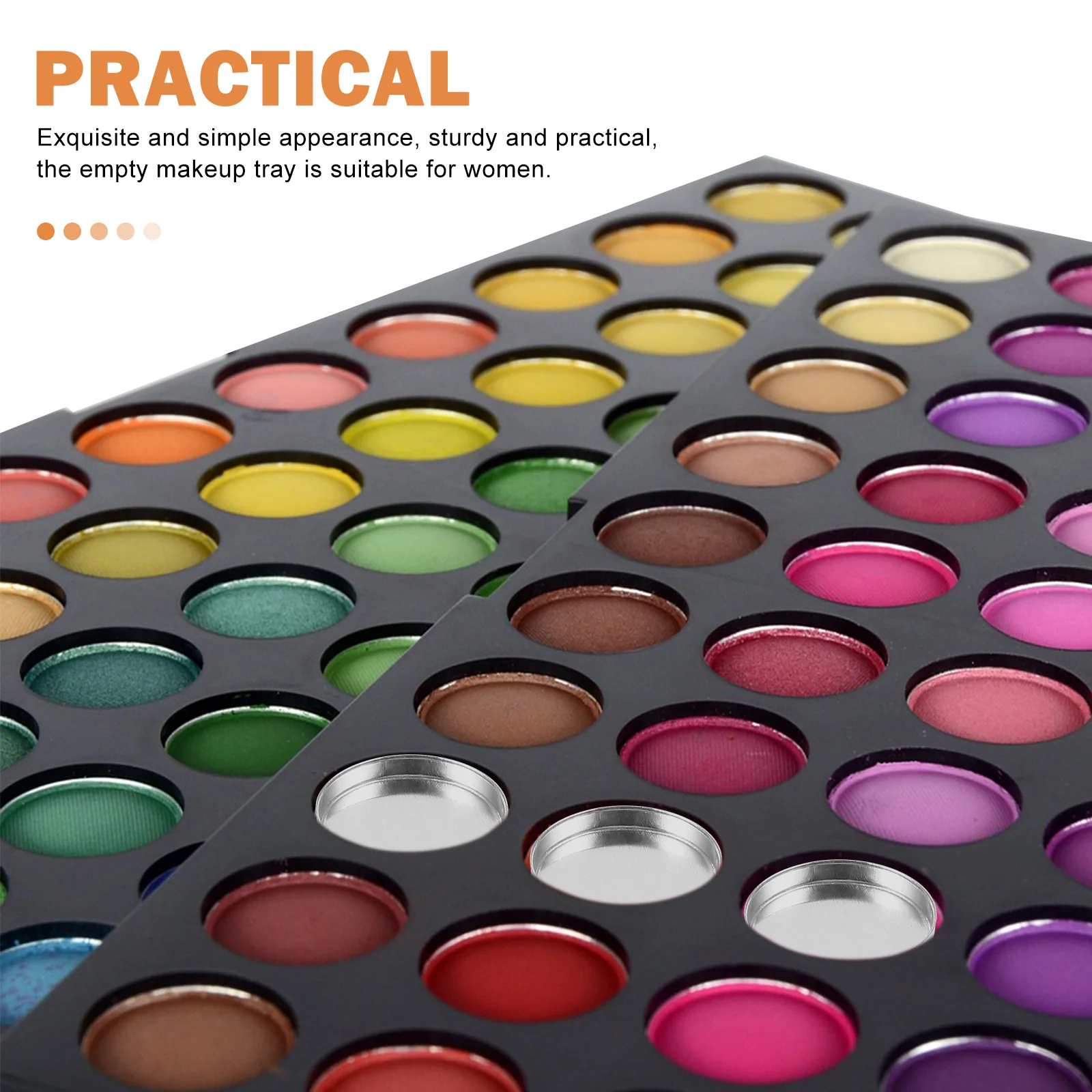10 قطع من صينية ظلال العيون الفارغة، صينية مكياج صغيرة خفيفة الوزن لحاوية عينة البودرة التي يمكنك صنعها بنفسك، حقيبة سفر محمولة قابلة لإعادة الاستخدام #1