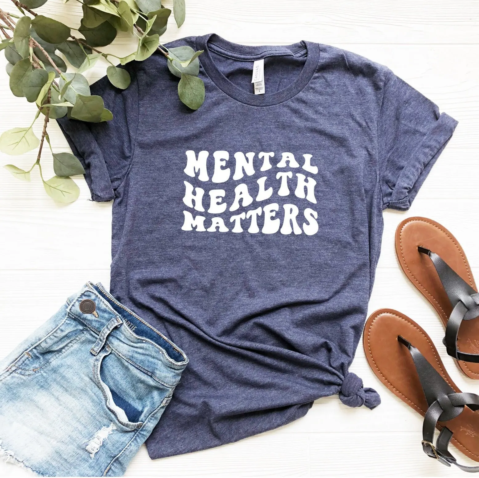 Mental Health Matters T Shirt Awareness Inspirational Therapist Anxiety