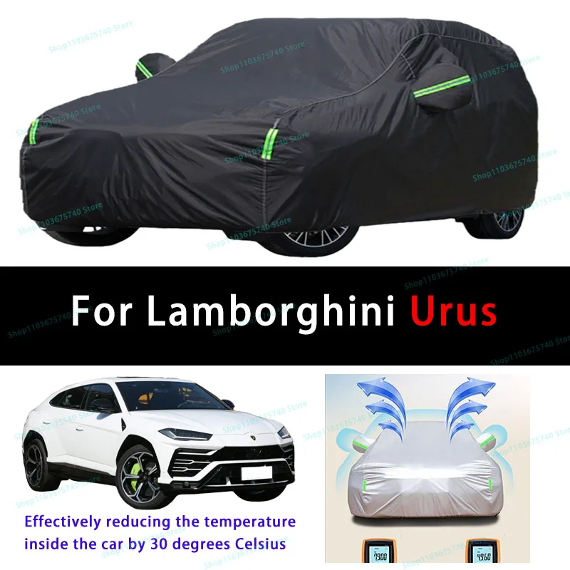 

For Lamborghini Urus Summer Full Car Covers Outdoor Sun uv Protection Dust Cooling Protective Auto Protective Cover