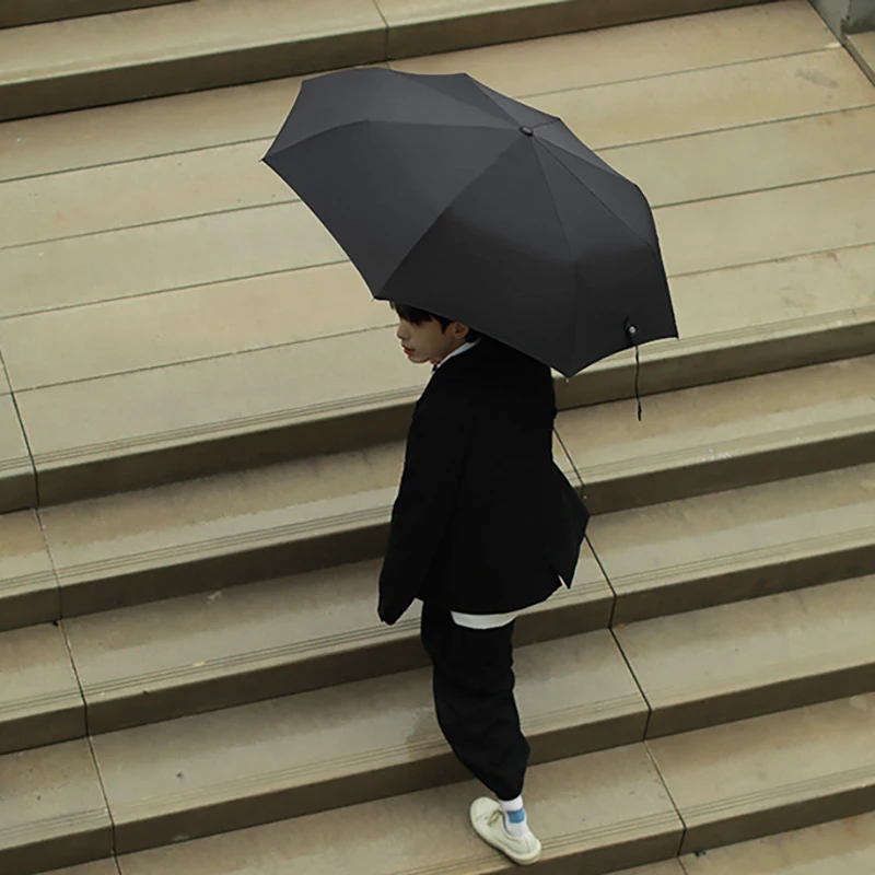 Parapluie coupe-vent pour hommes et femmes, léger, Simple et pliable, grand Parasol d\'extérieur, 8K, 250G, nouvelle collection