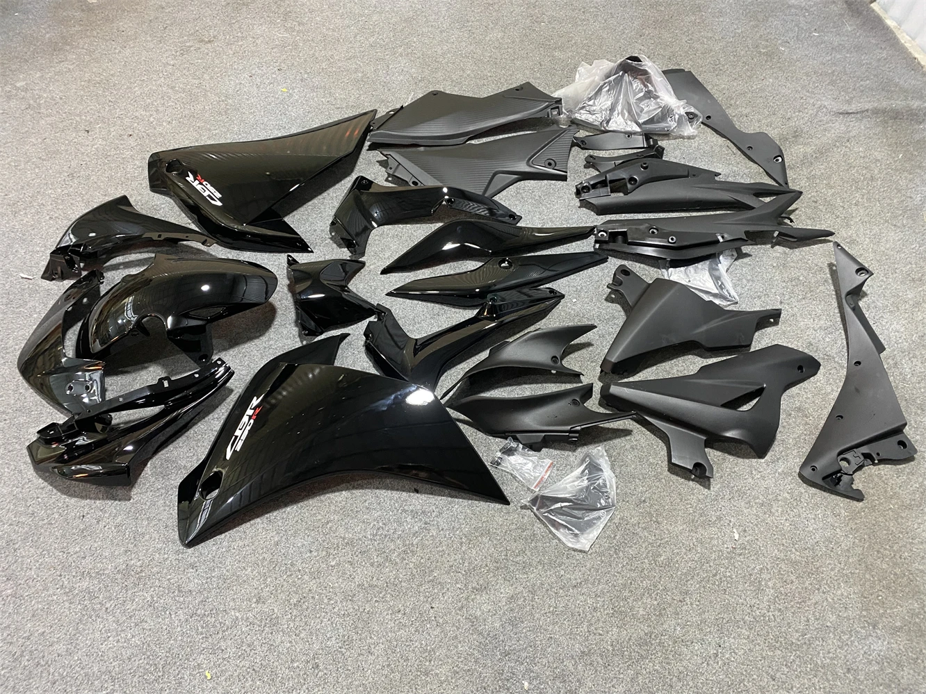 For CBR 250 2011 2012 CBR250R CBR250RR 2011-2012 CBR 250R CBR 250RR Black Fairing For Injection Mold Fairing