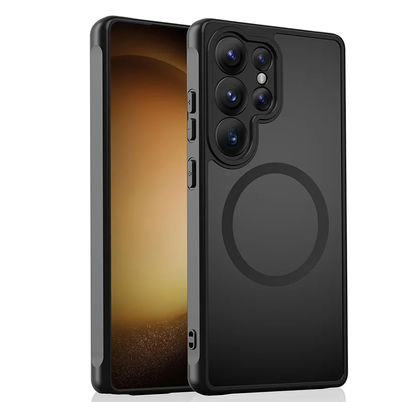 

Чехол для телефона HARUINO для Samsung Galaxy S25 S24 S22 S21Ultra, тонкий и легкий защитный чехол с магнитной беспроводной зарядкой