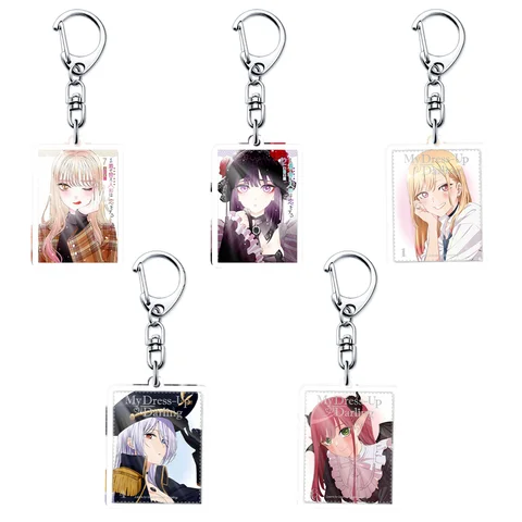 Anime My Dress-Up Darling 6CM 스티치 키 체인 키타가와, 이누이 마린, 사주나 텐게지, 미라이 친구 Cheistmas 선물