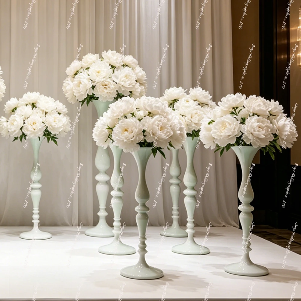/80/90/100cm 6/10pcsWedding Party Wedding Theme Flower Arrangement Decorative Ornaments Wedding Flower Candlestick Road Lead