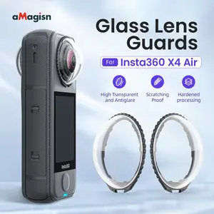 Bilashmart aMagisn Lens Protector Cap Premium Lens Guard Cover Scratch Resistant Optical Tempered Glass Panoramic Insta360 X4 Air X4Air