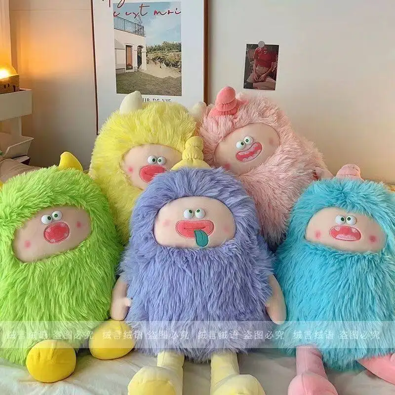 

Плюшевая игрушка-монстр Cozyhug: забавная, милая, очень мягкая, плюшевая кукла-подушка, украшение для дома, подарок на день рождения для женщин