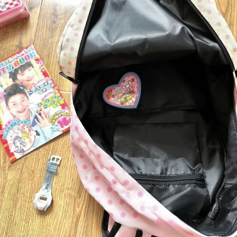Nuovi zaini Cat Dot a colori a contrasto Patchwork Zaini preppy ad alta capacità Borsa a tracolla Studenti