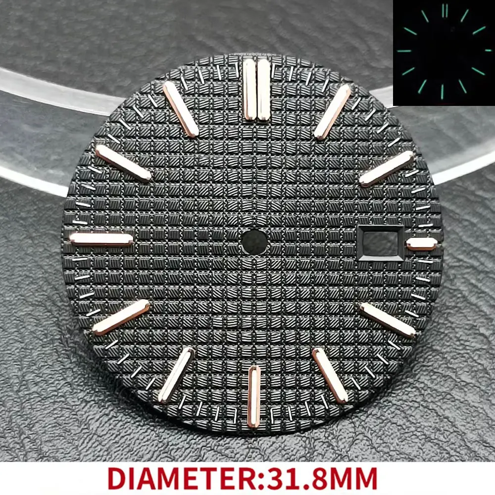 قرص ساعة معقمة لساعة اليد ، تقويم فردي ، قرص معدل ، إكسسوارات حركة NH35 ، قطر #3