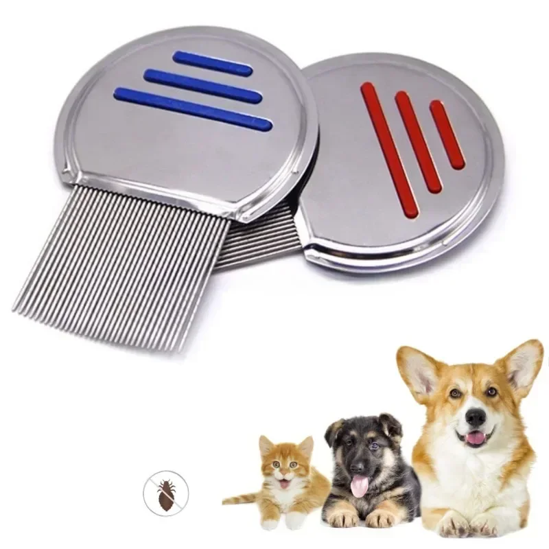 Stainless Steel Terminator Lice Comb Children Hair Removal Headdress Super Density Teeth Remove Nits Comb Dog Brushes Accessory