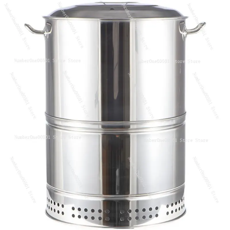 Family Outdoor Stainless Steel Braise Hanging Stove Charcoal Grill Grill Field Utensils Kebabs