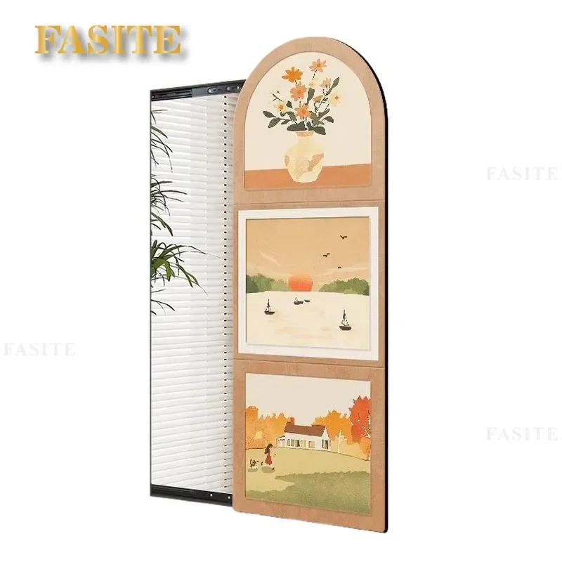 For Home Decor Cream Style Invisible Push Pull Full Body Mirror Decorative Painting High End Hidden Wall Mural Space Saving