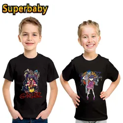 Hot Sale Gorillaz Rock Band ChakaKhan Noodle Print Fashion Kids T-shirt Baby Boys Girls Clothes Summer Children Cotton T shirt