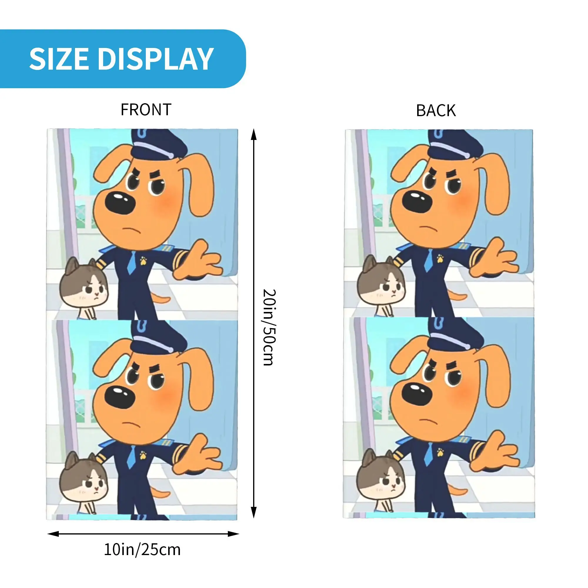 Sheriff Labrador Bandana Cuello Polaina Impreso Cara Bufanda Cálido Pasamontañas Ciclismo Unisex Adulto Durante Todas las Temporadas